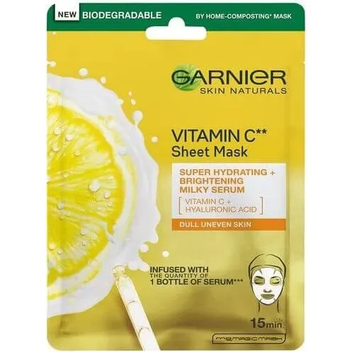 Garnier Skin Naturals Maschera in Tessuto alla Vitamina C, 28g