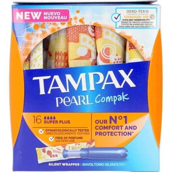 Tampax Pearl Compak Super Plus - 16 pezzi