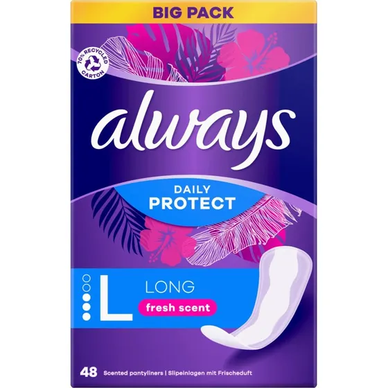 Always Dailies Salvaslip Lunghi 48 pz