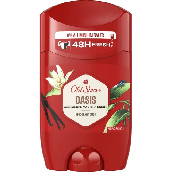 Old Spice Oasis Deodorante Solido per Uomo, Vaniglia Fumosa 50 ml