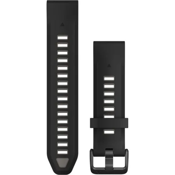 Cinturino Garmin QuickFit® 20 in Silicone Nero per Fenix S