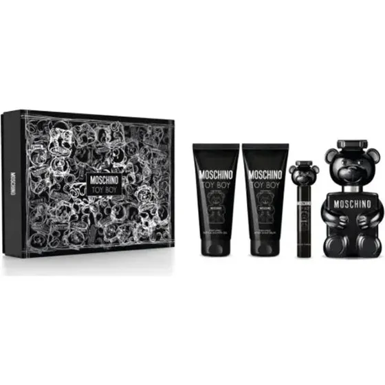Moschino Toy Boy Set Eau de Parfum, Travel Size, Gel Doccia e Balsamo