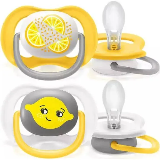 Philips Avent Ciucci Ultra Air Ortodontici in Silicone 6-18 Mesi