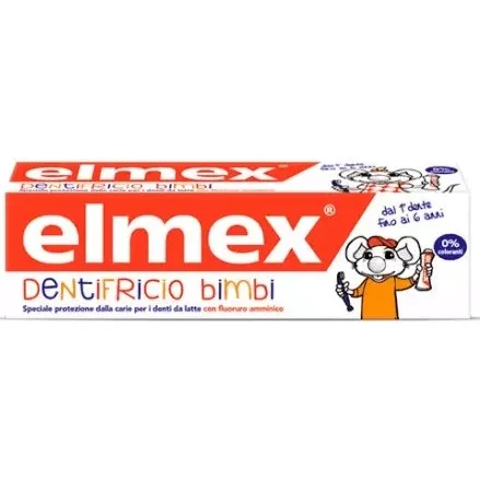 Elmex Dentifricio per Bambini 0-6 Anni con Fluoro, 50ml