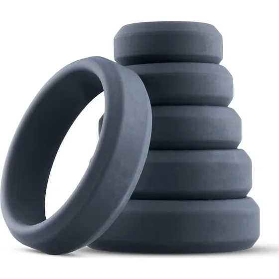 Boners Set di Anelli Fallici Larghi in Silicone - 6 Pezzi