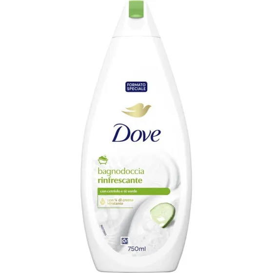 Dove Gel Doccia Rinfrescante Cetriolo e Tè Verde 750 ml