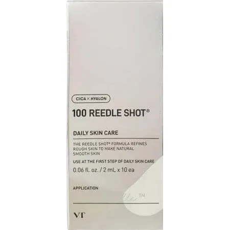 VT Cosmetics Siero Viso Cica Reedle Shot 100, 10 bustine da 2 ml