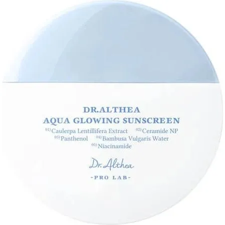Dr. Althea Aqua Glowing Crema Solare SPF 50+ PA++++, 45 ml