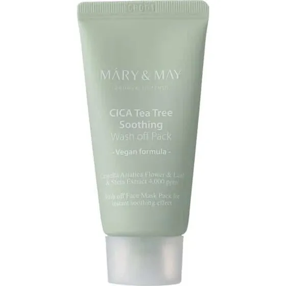 Mary&May Vegan CICA Tea Tree Maschera Lenitiva e Purificante 30g