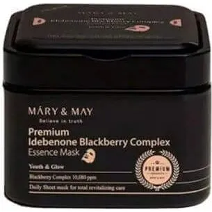 Mary & May Premium Idebenone Blackberry Complex Maschera in Tessuto
