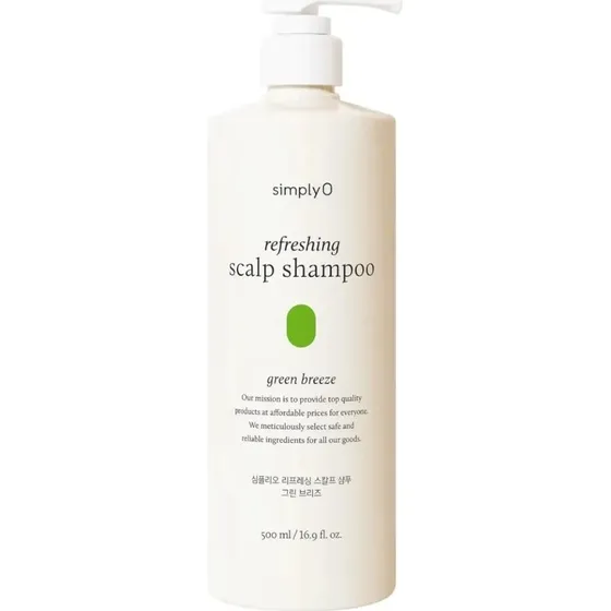 SimplyO Shampoo Rinfrescante per Cuoio Capelluto Brezza Verde