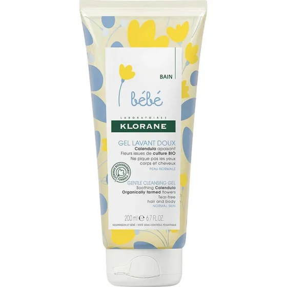 Klorane Bebe Gel Schiumogeno Corpo e Capelli 200 ml