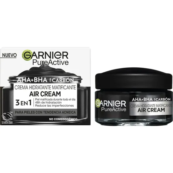 Garnier Pure Active AHA+BHA Charcoal 3-in-1 Air Cream 50ml