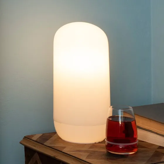 Artemide Gople Lampada da Tavolo con Spina, Bianco