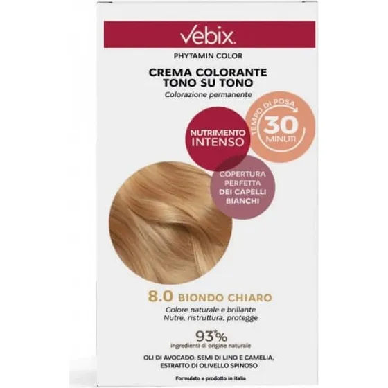 Vebix Phytamin Ph Color 8,0 Biondo Chiaro - Colorazione Permanente