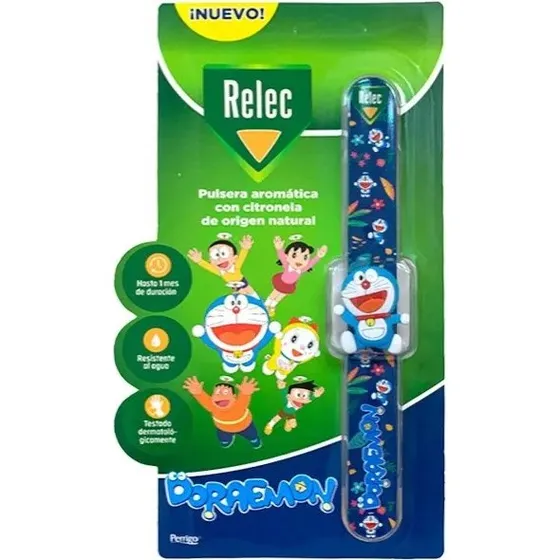 Relec Braccialetto Antizanzare Doraemon per Bambini