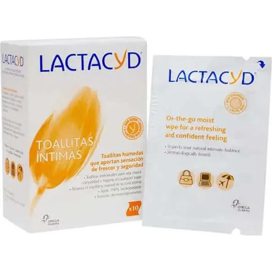Lactacyd Salviette Igieniche Individuali - Confezione da 10 pezzi