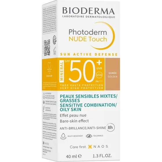 Bioderma Photoderm Nude Touch Tonalità Dorata SPF50+ 40 ml