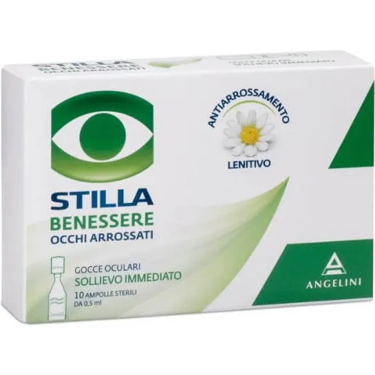 STILLA Benessere Occhi Arrossati - 10 Ampolle Monodose da 0,5 ml