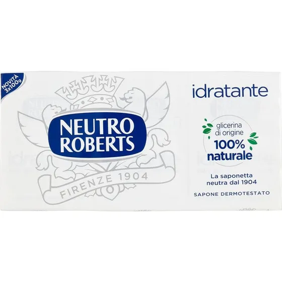 Neutro Roberts Sapone Solido Idratante - Confezione da 3 Saponette