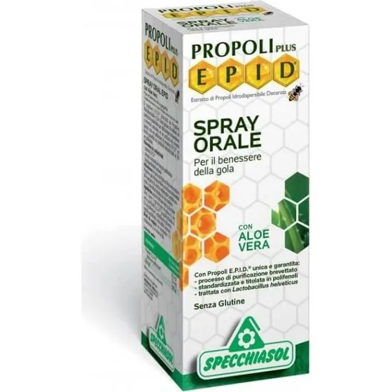 Specchiasol Epid Spray Orale con Aloe e Propoli 15 ml