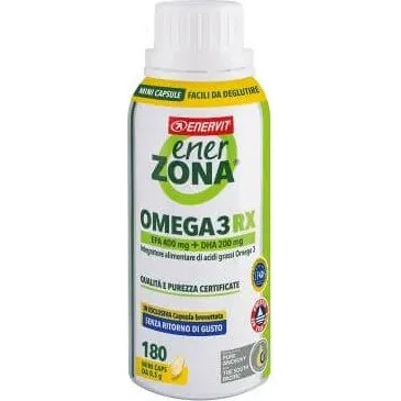 Enerzona Omega 3RX - Integratore Acidi Grassi EPA e DHA 180 Capsule
