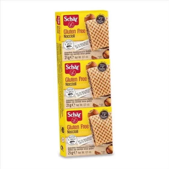Schär Nocciolì Wafer alla Nocciola Senza Glutine 3x21g