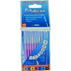 PikDent Scovolini Interdentali 2 Viola 0,5 mm 10 Pezzi