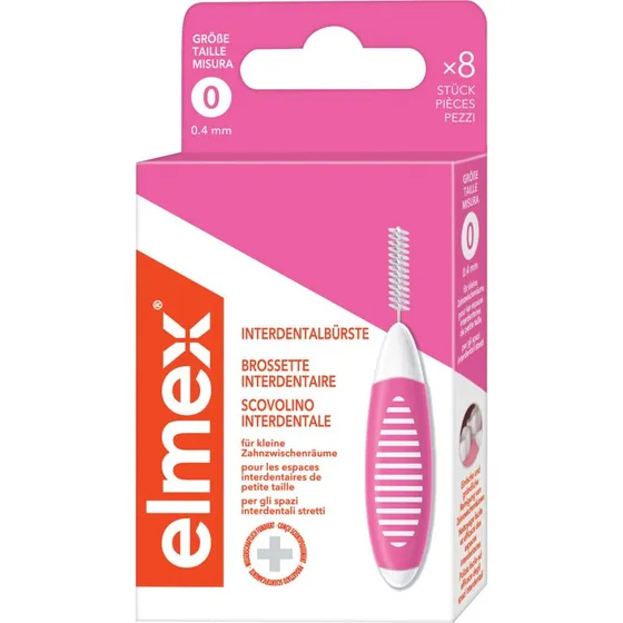 Elmex Interdental Brush Pink 0,4mm 8 Pezzi