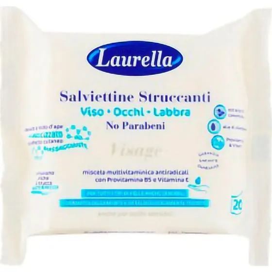 Laurella Salviettine Struccanti Idratanti Delicate 20 pz