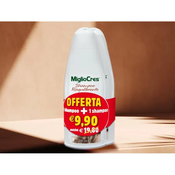 MiglioCres PROMO Bipacco Shampoo Riequilibrante 2x200 ml