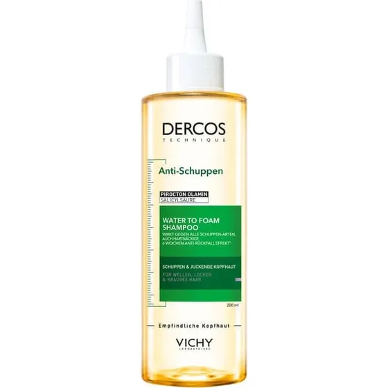 Vichy Dercos Shampoo Antiforfora Acqua Mousse per Capelli Ricci 200 ml
