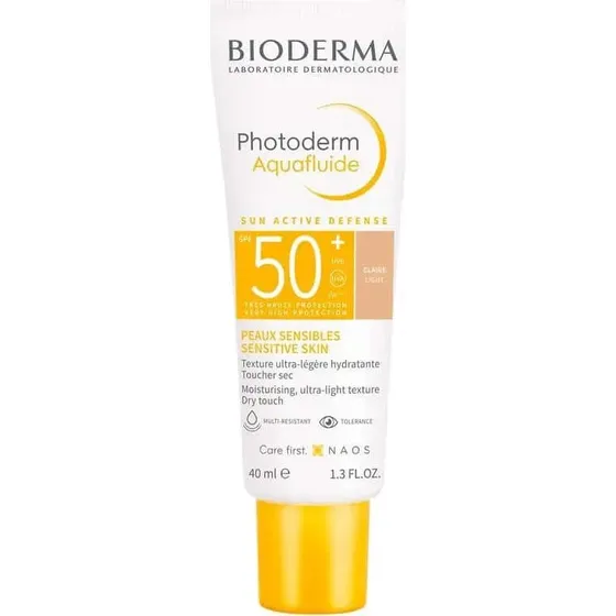 Bioderma Photoderm Aqua-Fluid SPF50+ Colore Chiaro, 40ml