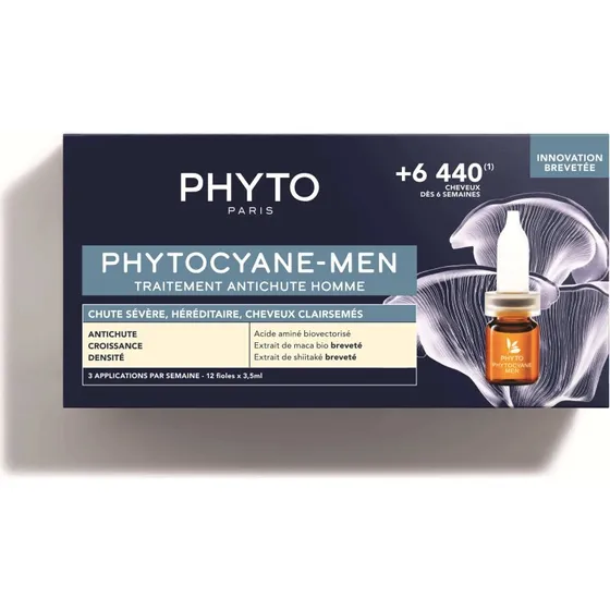 Phyto Phytocyane Trattamento Anticaduta Capelli Uomo 12x5ml