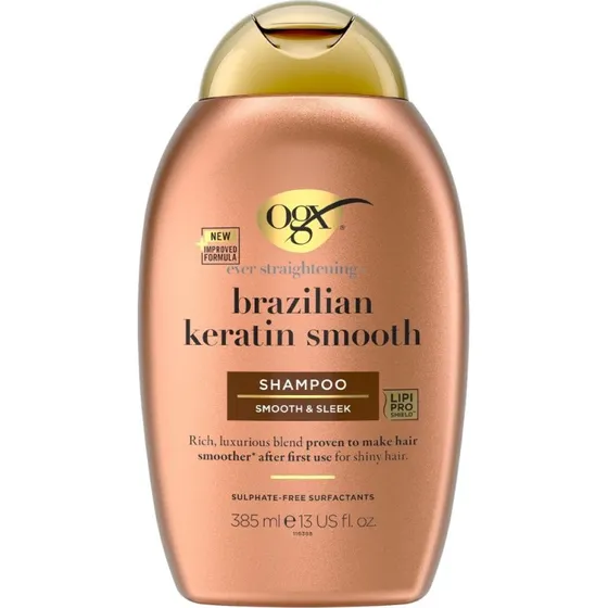 Ogx Shampoo Lisciante con Cheratina Brasiliana 385 ml