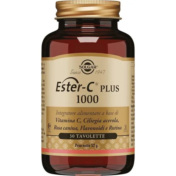 Solgar Ester-C Plus 1000 Integratore Alimentare, 30 Tavolette