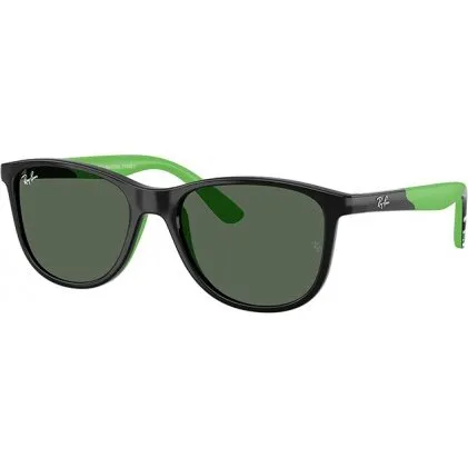 Ray-Ban Junior RJ9077S 719371 Occhiali da Sole Nero & Verde