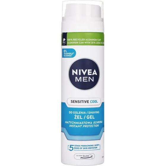 Nivea Men Sensitive Cool Gel da Barba 200 ml