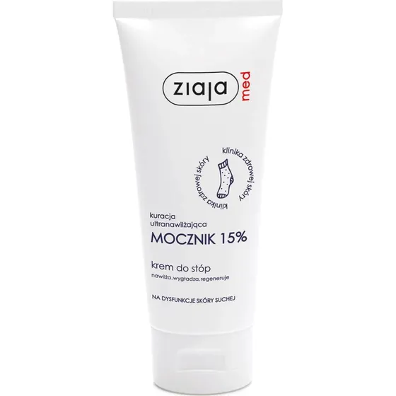 Ziaja Med Crema Piedi Ultra Idratante con Urea 15%, 100 ml