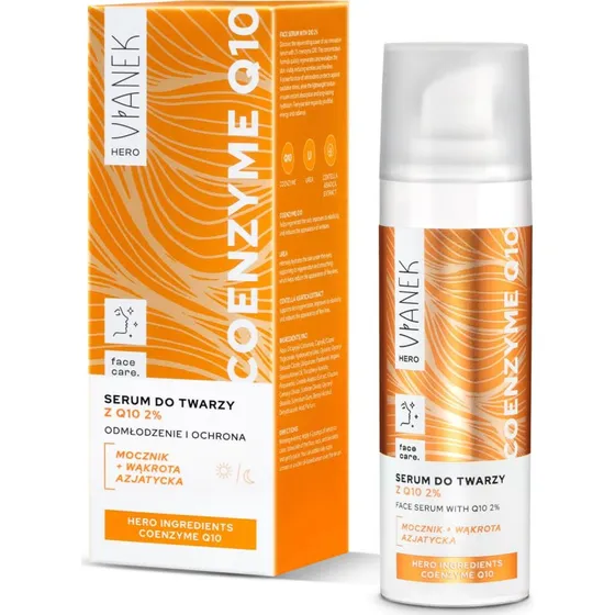 Vianek Hero Siero Viso con Coenzima Q10 e Ceramidi, 30 ml