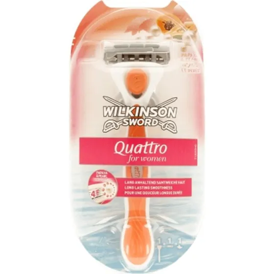 Wilkinson Sword Quattro per Donna - Papaya e Perle