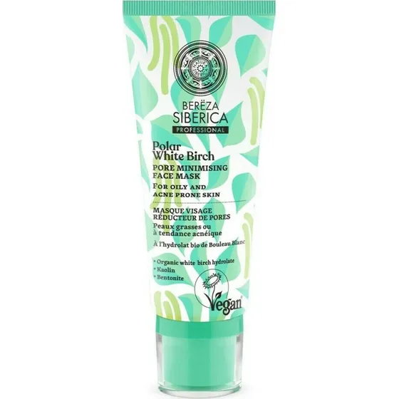 Natura Siberica Bereza Polar White Birch Maschera Minimizzante Pori 100ml