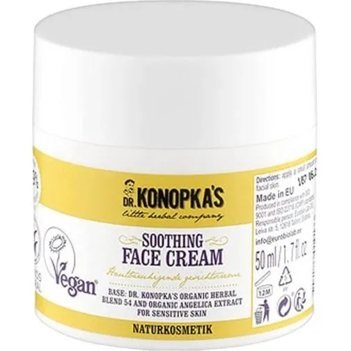 Dr. Konopka's Crema Viso Lenitiva per Pelli Sensibili, 50 ml