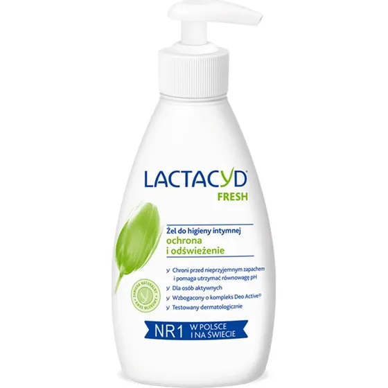 Lactacyd Fresh Gel Igiene Intima Rinfrescante con Mentolo, 200 ml