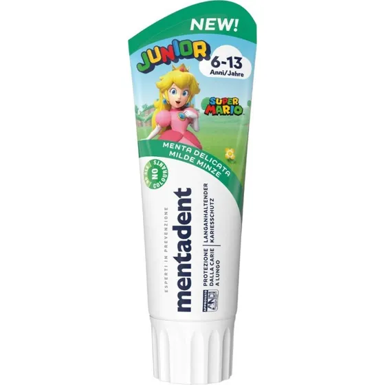Mentadent Junior 6-13 Anni Super Mario Menta Delicata 75 ml