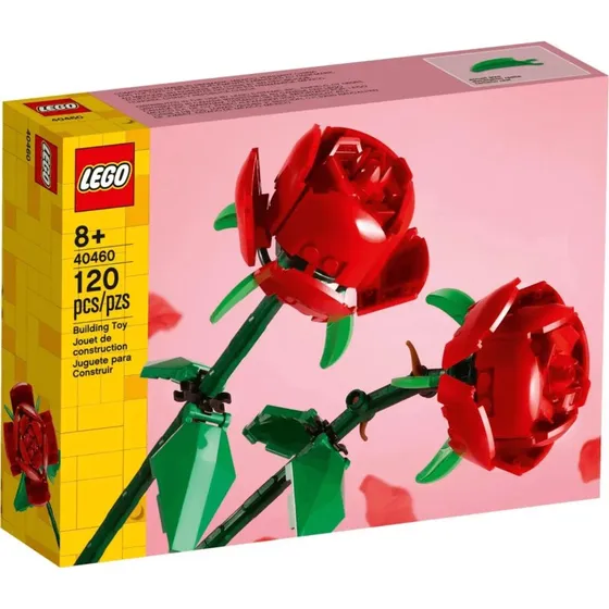 LEGO Rose 40460 - Set di Fiori Decorativi per Bambini 8+