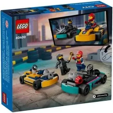 LEGO City 60400 Auto da Corsa e Piloti, Set di Costruzione per Bambini