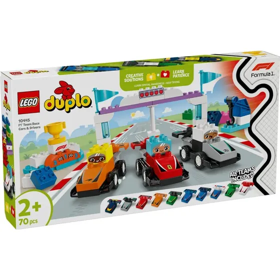 LEGO DUPLO Team F1® Auto da corsa e piloti (10445)