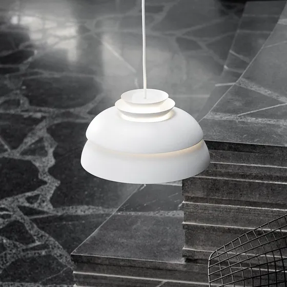 Fritz Hansen Concert P1 Lampada a Sospensione Bianca Ø 32 cm
