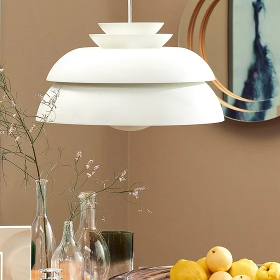 Fritz Hansen Concert P3 Lampada a Sospensione Bianca Ø 55 cm